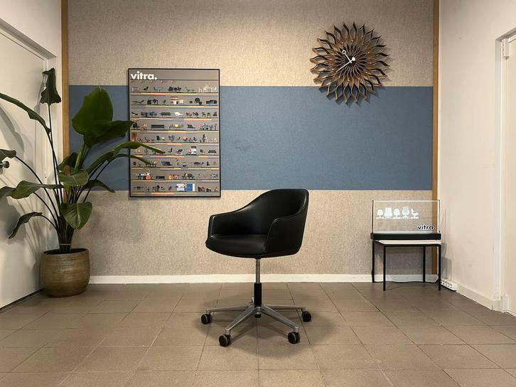 Vitra · Bouroullec · Softshell · Zwart leer