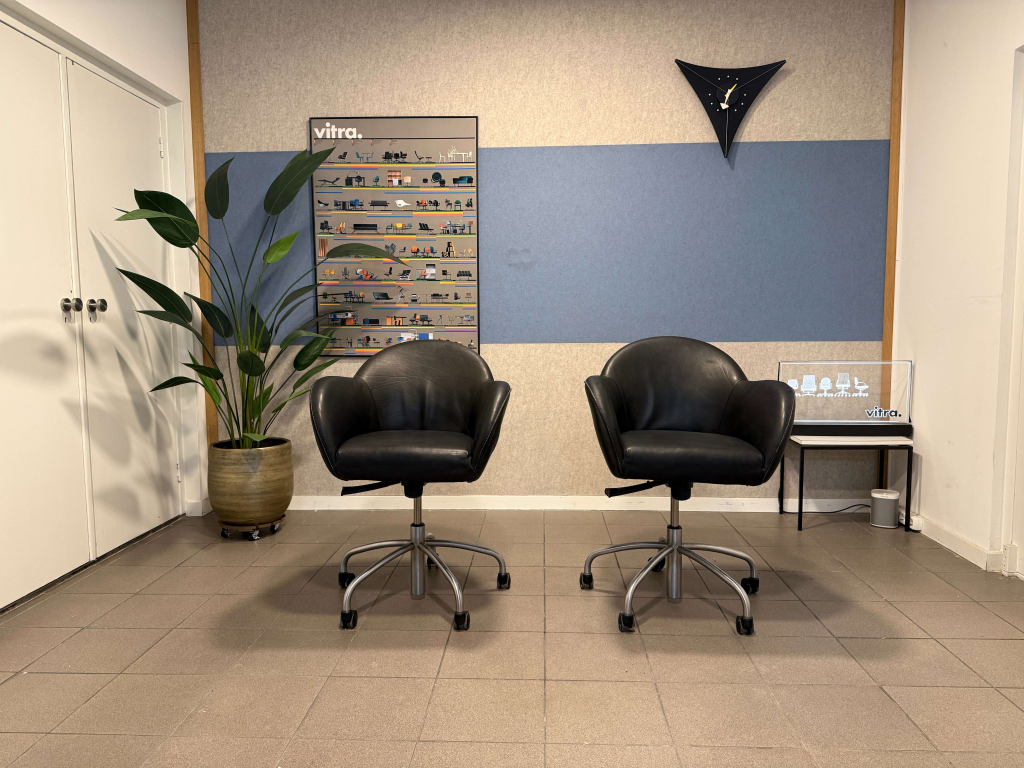 Label · Gerard van den Berg · Bureaustoel · Zwart Leder